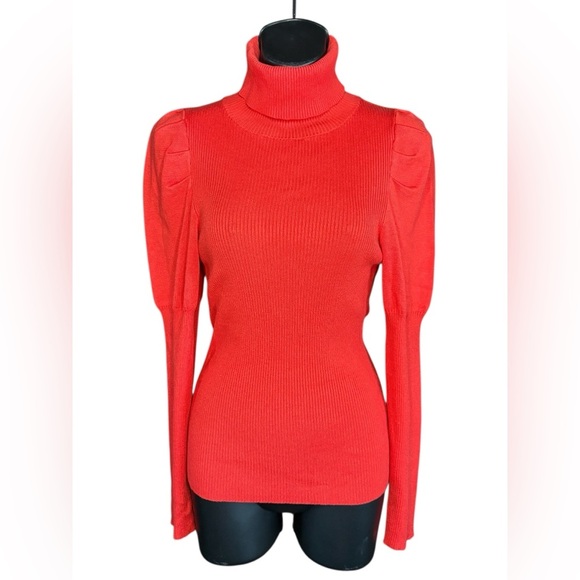 Anthropologie Cecilia Puffed Sleeves
Turtleneck long sleeve top sz M preloved - Picture 4 of 8
